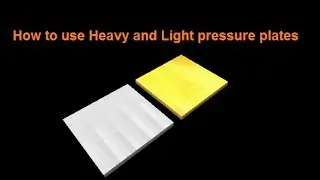 How to use Heavy and Light pressure plates in Minecraft