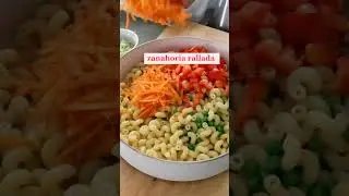 ENSALADA CON PASTA FR&Iacute;AS😋👌 #deliciosas #food #facil #recetas