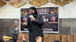 Noha khawan Qambar Ali kiyani Majlis aza 21 Safar 2025 in Karbala (Arbaeen 2k25) 