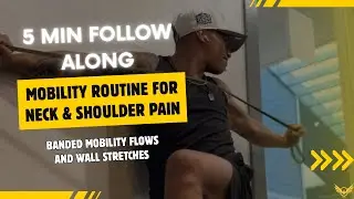 5-Min Neck & Shoulder Pain Relief | Banded Mobility Flow for Men Over 30