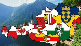 Austrian States Flag Map Speed Art