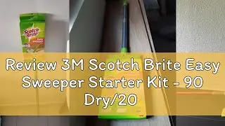 Review 3M Scotch Brite Easy Sweeper Starter Kit - 90 Dry/20 Wet Sheets for Quick Floor Maintenance