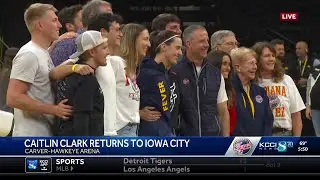 Caitlin Clark returns to Iowa City with Indiana Fever