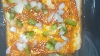 Pizza bread sandwich in  convection microwave oven  recipe