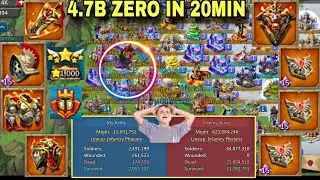 Lords Mobile - 4.6 BILLION ZERO 🔥IN 20MIN 700M MIGHT DOWN IN SINGLE HITS