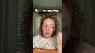 Half face makeup