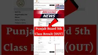 Punjab Board 5th Class Result 2025 : Punjab Board 5th Class Result 2025 kab aaega : PSEB 5th Result