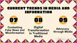 MEDIA & INFORMATION LITERACY LESSON 9 - Current and Future Trends of Media and Information