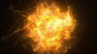 Glowing shiny particles motion graphics Background |No Copyright animated background | Fire particle