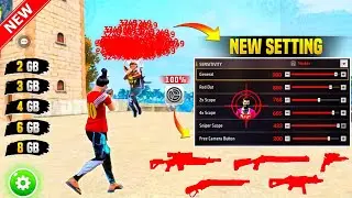 All Gun Headshot Sensitivity Setting After New Ob51 Update | Free Fire Max Auto Headshot Sensitivity