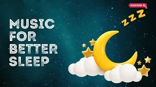 Ambient Sleep Music (50 Minutes) | Moon & Clouds Cartoon Loop 🌙 Calming Night Lullaby