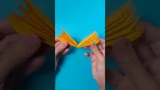 Make a Sunny Paper Sunflower! 🌻✂️📄 #craft #DIY #kidsfun