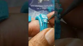 How Wax is Used to Set Diamonds #diamond #shorts