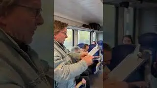 Dichter des Achterhoeks Bert Scheuter, treinsessie DAP 25  | uit de cyclus Vuurpilaren (slot)