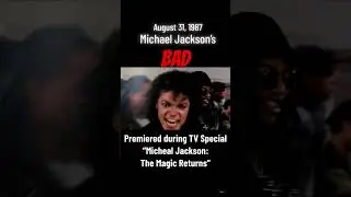 On This Day: August 31, 1987 Michael Jackson's Bad video, premiered #august #music #michaeljackson