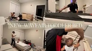 *NEW* Wayfair Twin Bed UNBOXING & ASSEMBLING | Toddler Bed | Low Profile Bed