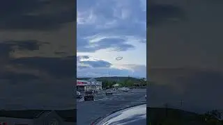 Mysterious black ring appears in sky #vfx