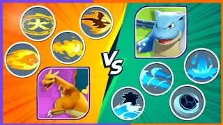 Charizard vs Blastoise Battle 🤜🤛 Fire vs Water In Pokemon Unite