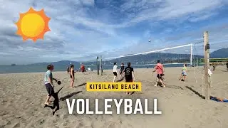 Beach Volleyball Fun at Kitsilano Beach | Vancouver Beach Day #kitsilano #beach #volleyball #funtime