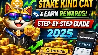 How to Stake Kind Cat Tokens on Bitget Wallet | Step-by-Step Guide (2025) #bitcoin #fyp #viral 