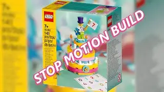 Lego Birthday - Birthday Celebration Cake - Set 40382 - Stop Motion Build - Seasonal Builds