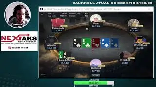 Day 1-Desafio Poker de $100 a $1k no PokerStars/WPT - Retinha do $2,20