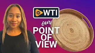 DECRAFTS Round Rattan Serving Tray | Our Point Of View