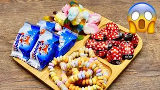 ASMR Filling Platter with Knoppers and others sweets ~ Oddly Satisfying
