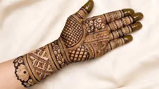 Easy & Heavy Traditional Mehndi | Arabic + Indian Style 2026 | Full Hand Bridal Mehndi Design 