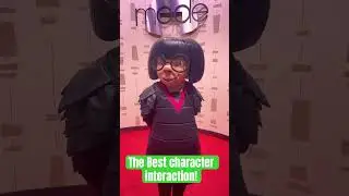Character meet & greet with Edna Mode from the incredibles. One of the best character meet & greets!