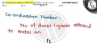 The coordination number of platinum in \( \left[\mathrm{Pt}\left(\m...