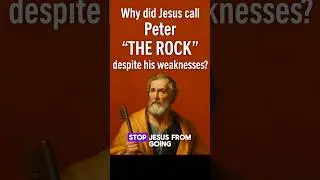Why did Jesus call Peter 'the rock' despite his weaknesses? #petertheapostle#petertherock#biblestory