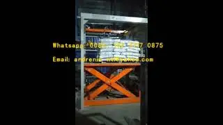 Low labor cost low price bag palletizer machine,