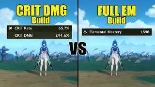 Nefer FULL EM vs CRIT DMG Build - BEST Nefer Build // Genshin impact