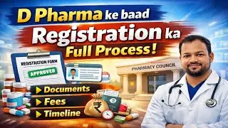 D Pharma ke baad Registration ka Full Process | Documents | Fees | Timeline