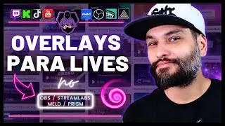 How to CREATE and DOWNLOAD Professional Overlays for Live Streams (Scenes, Covers, Panels and muc...