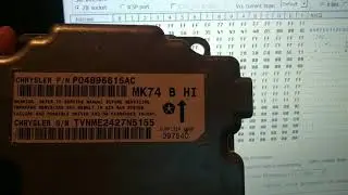 Remove crash data on airbag module after car crash replace bad parts airbags Jeep Patriot No airbag