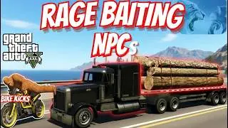 *Rage Baiting* the Craziest NPCs in GTA 5 using Bike Kicks