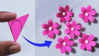 Easy paper flowers making 🌹🌸🌺🌼💐 How to make paper flowers 🌺🌹 diy flowers making 💐🌼