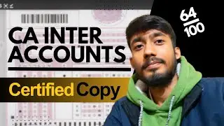 CA Inter Accounts | Certified Copy Analysis | Exam Presentation Guide #cainter #accounts #icai #rti