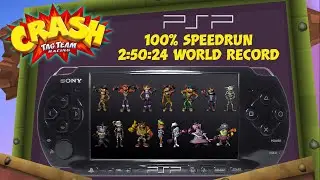 (WR) Crash Tag Team Racing 100% Speedrun PSP 2:50:24
