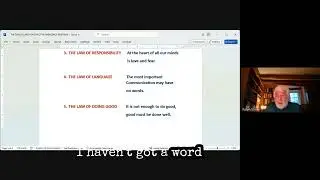 The Law of Language Communication Beyond Words 2A