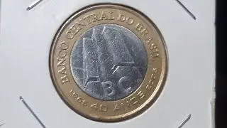 MOEDA RARA DE 1 REAL BC 40 anos com defeito compro PAGO A VISTA $