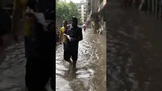 4 sep 2019 heavy rain fall water logging in Raj nagar chs Jogeshwari west