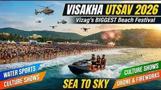 Rushikonda Beach లో Helicopter Ride Started Vishka Utsav #helicopter #helicoptertakeoff RMadhav9