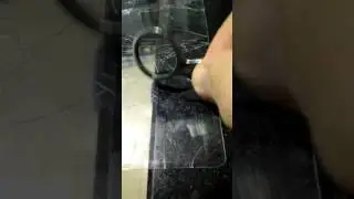 Tempered Glass scratch test.