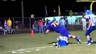 Vian Wolverines OL Rob Boyd Scores A Touchdown