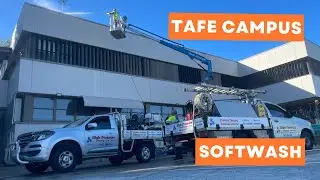 TAFE Campus Building Softwash | High Pressure Cleaning Gold Coast 2023