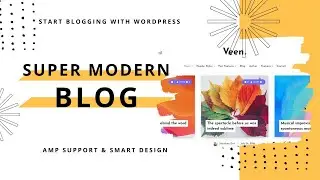 A Super Modern Blog Website | Minimal Lightweight AMP Blog WordPress Theme | Veen WordPress Theme