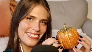 ASMR 🍁🎃 Fall haul (tapping & close, clicky whispers)